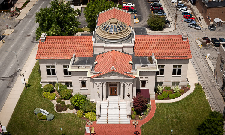 Anderson Fine Arts Center from Above